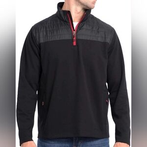 Men’s Eddie Bauer 1/4 Zip Cozy Pullover Jacket Medium Black